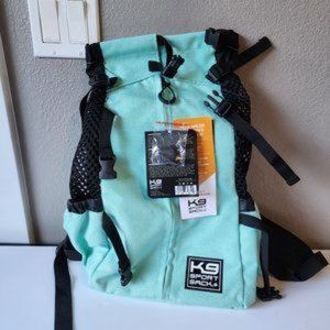 NWT K9 Sports Sack Air dog carrying backpack. Teal medium dog transport travel